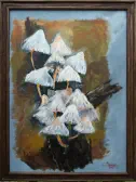 Baumpilze, Acryl auf Leinwand, 2009, 70 x 50 cm