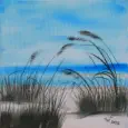 Strand, Öl auf Leinwand, 2013, 30 x 30 cm