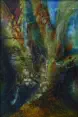 Baumstämme, Acryl auf Leinwand, 2015, 60 x 40 cm